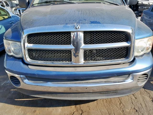 1D7HA18N15S232548 - 2005 DODGE RAM 1500 S BLUE photo 7