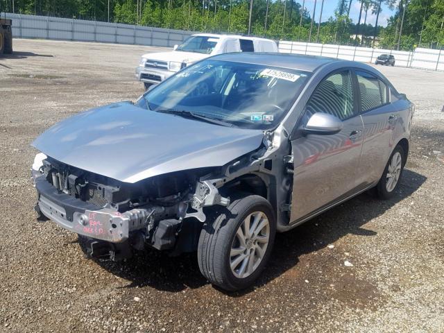 JM1BL1V85C1554282 - 2012 MAZDA 3 I SILVER photo 2