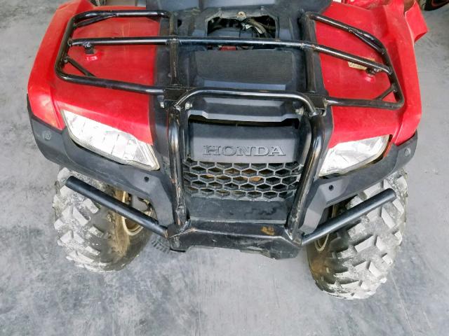 1HFTE4009G4203287 - 2016 HONDA TRX420 FM RED photo 7