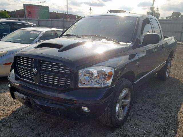 1D7HA18287S219482 - 2007 DODGE RAM 1500 S BLACK photo 2