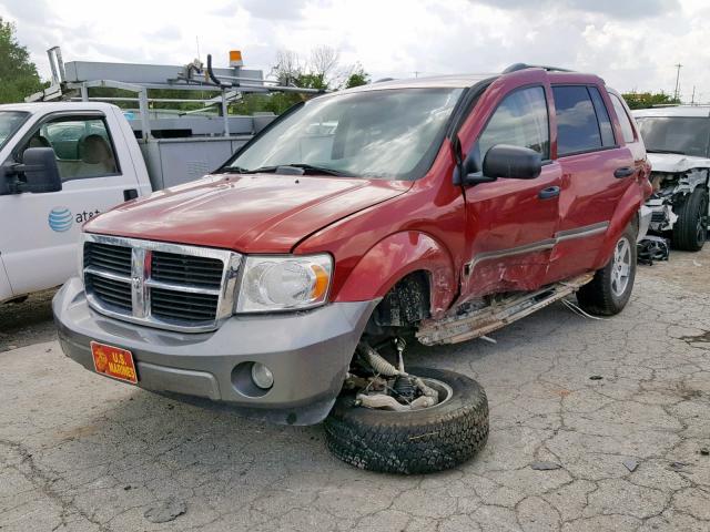 1D8HB68N68F119990 - 2008 DODGE DURANGO AD MAROON photo 2