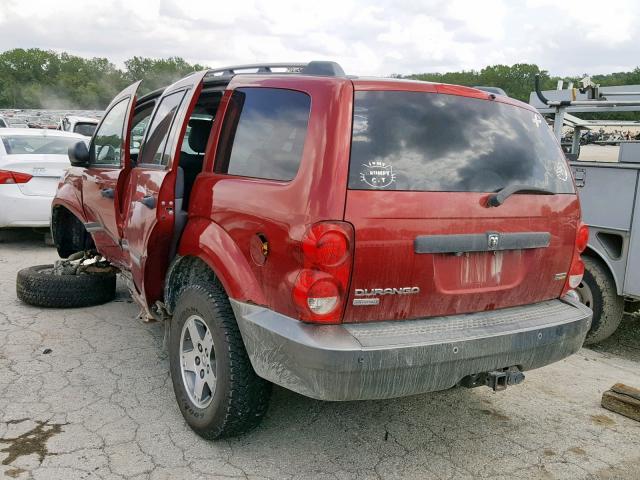 1D8HB68N68F119990 - 2008 DODGE DURANGO AD MAROON photo 3