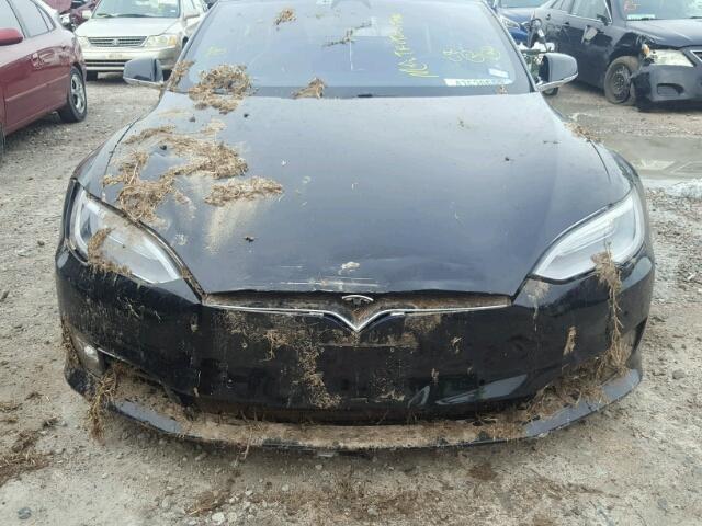 5YJSA1E25HF187576 - 2017 TESLA MODEL S BLACK photo 7