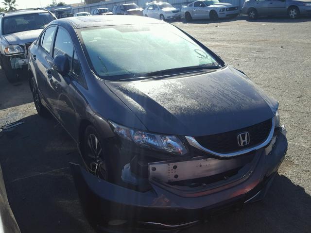 2HGFB2F97DH514341 - 2013 HONDA CIVIC EXL GRAY photo 1