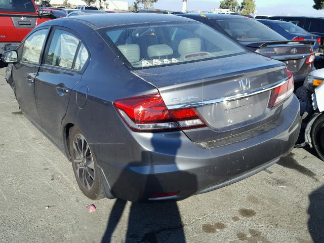 2HGFB2F97DH514341 - 2013 HONDA CIVIC EXL GRAY photo 3