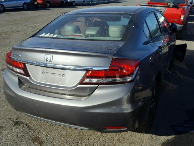 2HGFB2F97DH514341 - 2013 HONDA CIVIC EXL GRAY photo 4