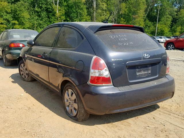 KMHCM36C28U103151 - 2008 HYUNDAI ACCENT GS GRAY photo 3