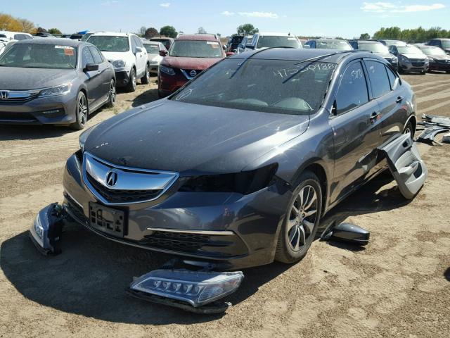 19UUB1F36FA012578 - 2015 ACURA TLX CHARCOAL photo 2