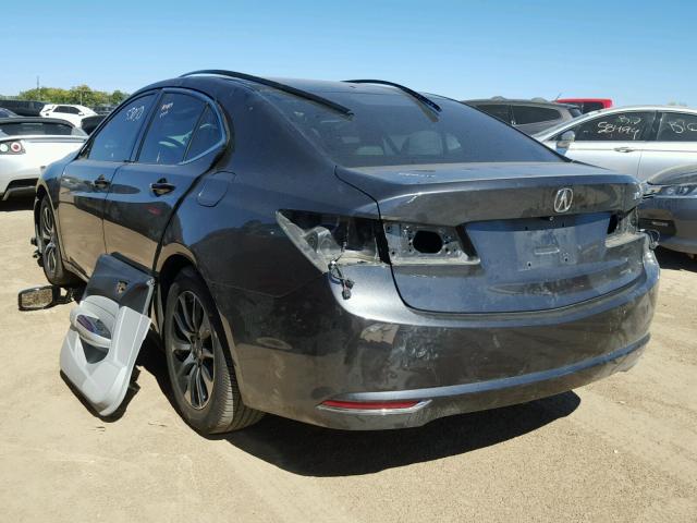 19UUB1F36FA012578 - 2015 ACURA TLX CHARCOAL photo 3