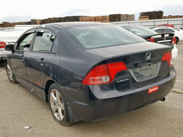 2HGFA169X8H329042 - 2008 HONDA CIVIC EXL BLACK photo 3