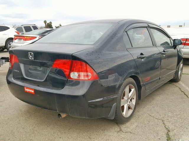 2HGFA169X8H329042 - 2008 HONDA CIVIC EXL BLACK photo 4