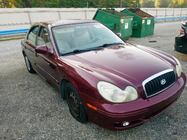 KMHWF25H73A855713 - 2003 HYUNDAI SONATA GL MAROON photo 1