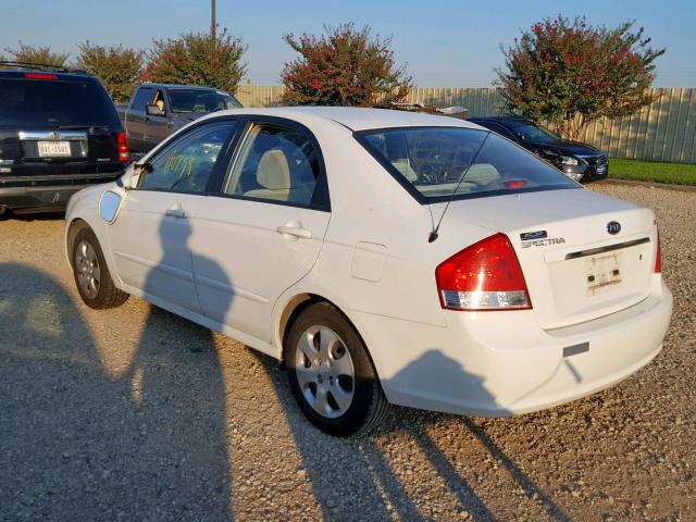 KNAFE121875485439 - 2007 KIA SPECTRA EX WHITE photo 3