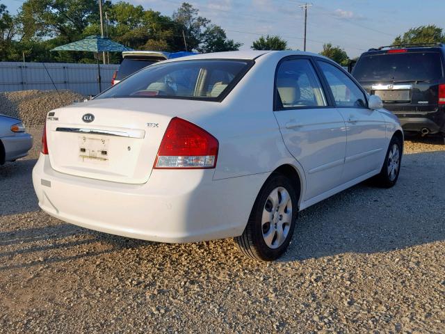 KNAFE121875485439 - 2007 KIA SPECTRA EX WHITE photo 4