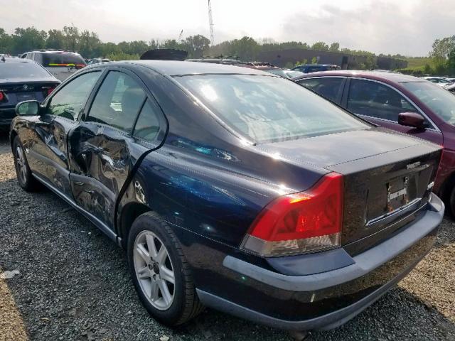 YV1RS61T932240874 - 2003 VOLVO S60 BLACK photo 3