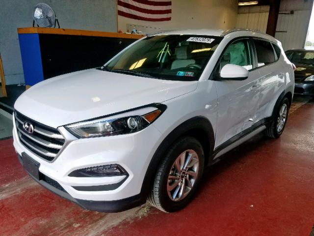 KM8J3CA46JU702893 - 2018 HYUNDAI TUCSON SEL WHITE photo 2