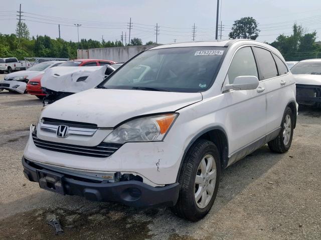 JHLRE48779C015126 - 2009 HONDA CR-V EXL WHITE photo 2