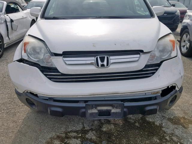 JHLRE48779C015126 - 2009 HONDA CR-V EXL WHITE photo 9