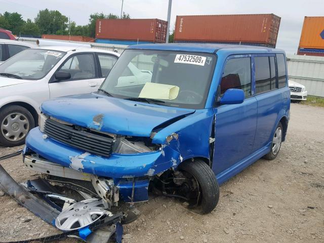 JTLKT324X50218332 - 2005 TOYOTA SCION XB ლურჯი ფოტო 2