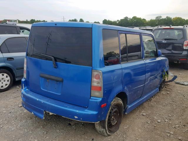 JTLKT324X50218332 - 2005 TOYOTA SCION XB ლურჯი ფოტო 4