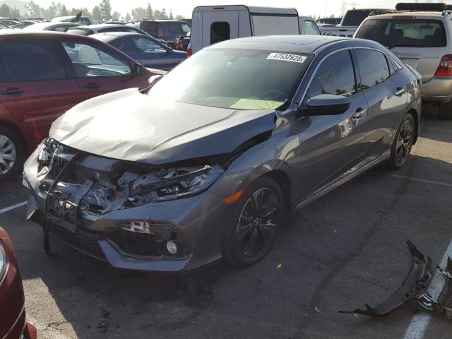 SHHFK7H79HU403372 - 2017 HONDA CIVIC EXL CHARCOAL photo 2