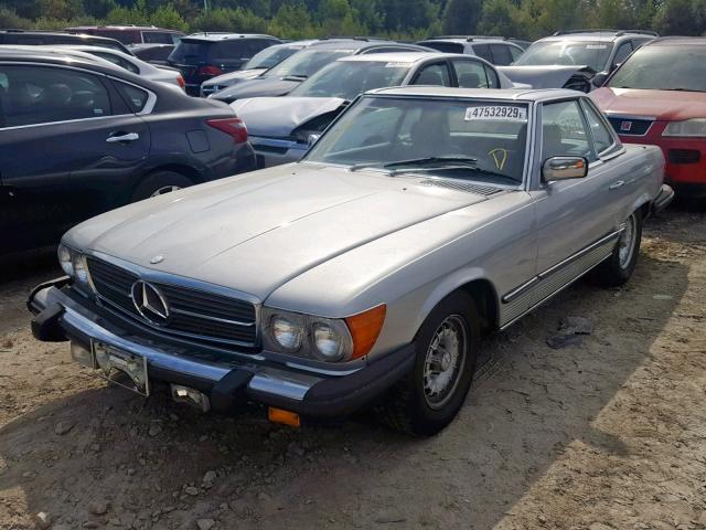 WDBBA45C5FA028510 - 1985 MERCEDES-BENZ 380 SL GRAY photo 2