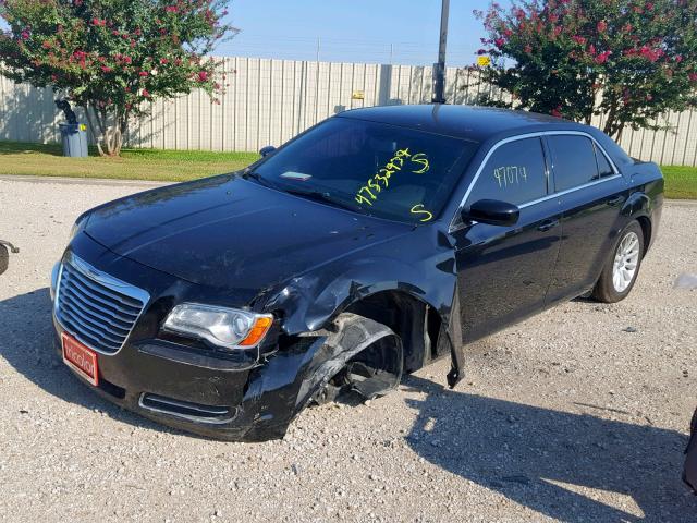 2C3CCAAG1EH288611 - 2014 CHRYSLER 300 BLACK photo 2