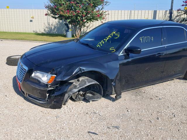 2C3CCAAG1EH288611 - 2014 CHRYSLER 300 BLACK photo 9