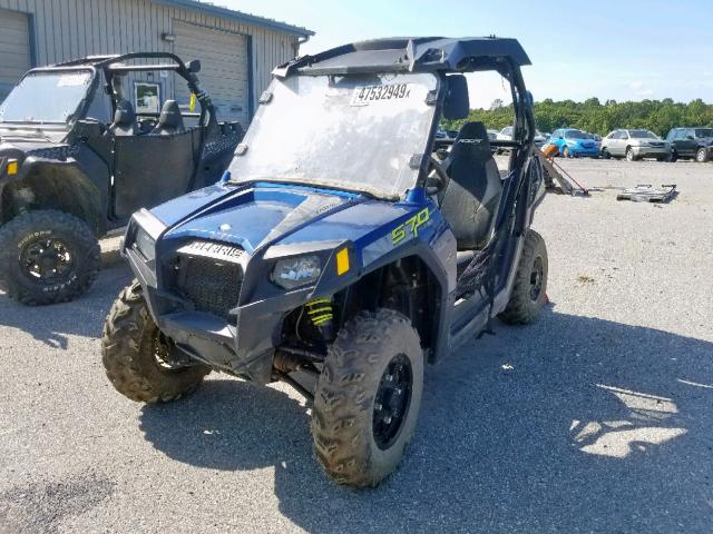 3NSVHE571JE370916 - 2018 POLARIS RZR 570 EP BLUE photo 2