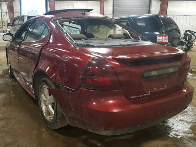 2G2WP582171174266 - 2007 PONTIAC GRAND PRIX RED photo 3