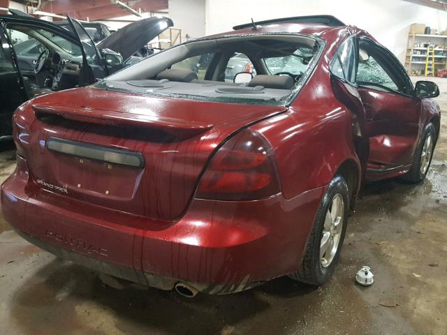 2G2WP582171174266 - 2007 PONTIAC GRAND PRIX RED photo 4