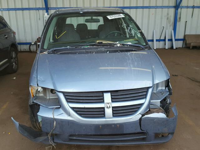 1D4GP25E45B333861 - 2005 DODGE CARAVAN SE BLUE photo 9