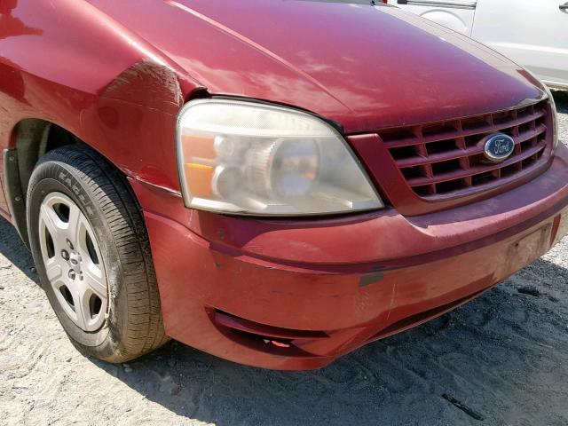 2FMZA50635BA34828 - 2005 FORD FREESTAR S RED photo 10