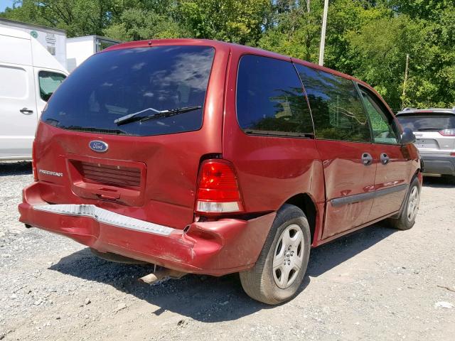 2FMZA50635BA34828 - 2005 FORD FREESTAR S RED photo 4