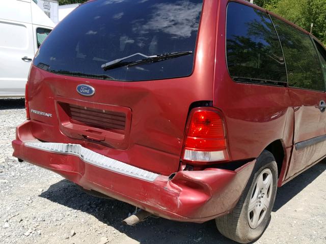 2FMZA50635BA34828 - 2005 FORD FREESTAR S RED photo 9