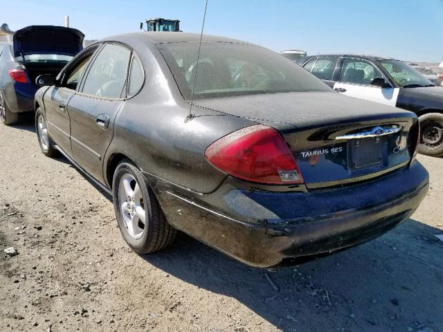 1FAFP55U61G226265 - 2001 FORD TAURUS SES BLACK photo 3