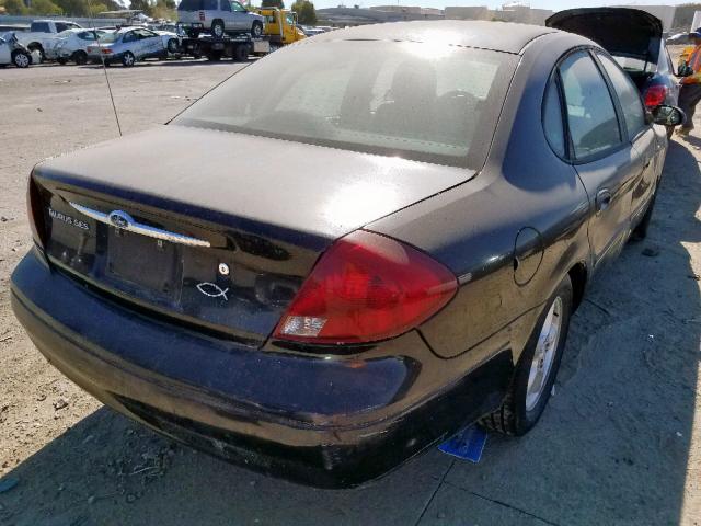 1FAFP55U61G226265 - 2001 FORD TAURUS SES BLACK photo 4