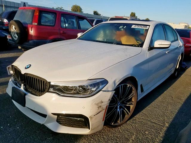 WBAJE5C30HG914760 - 2017 BMW 540 I WHITE photo 2