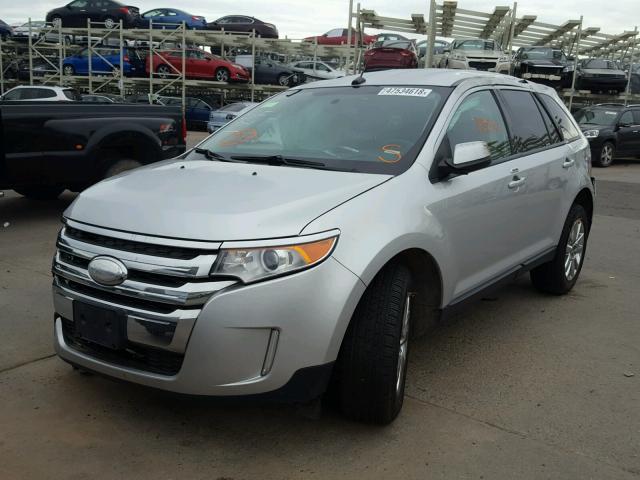 2FMDK3JC5DBB29471 - 2013 FORD EDGE SEL SILVER photo 2