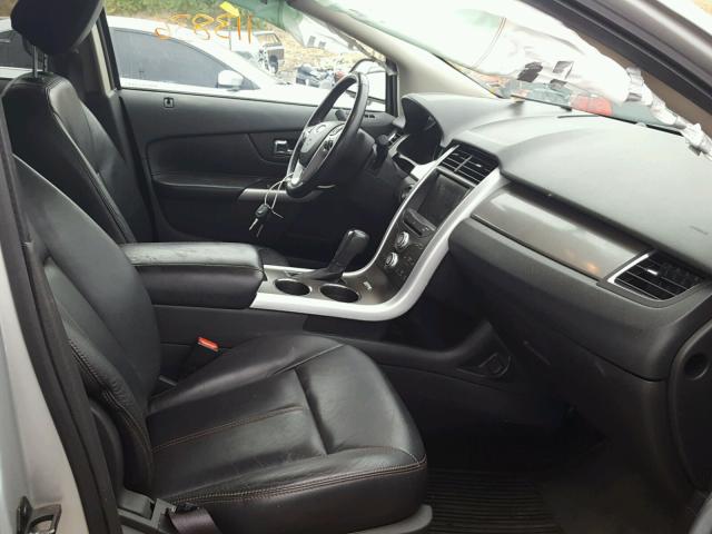 2FMDK3JC5DBB29471 - 2013 FORD EDGE SEL SILVER photo 5