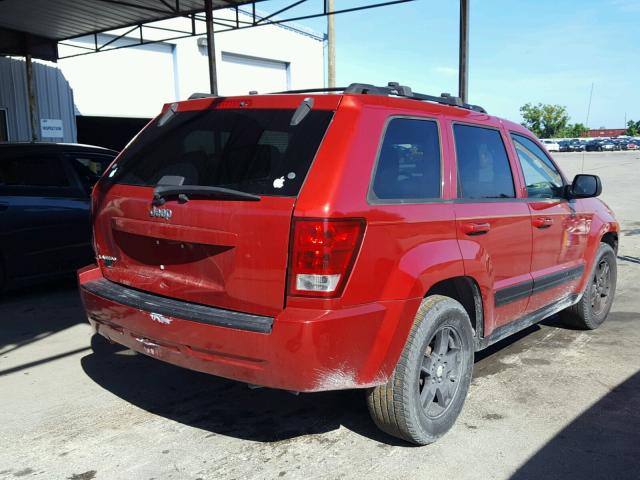 1J4GS48K26C187006 - 2006 JEEP GRAND CHER RED photo 4