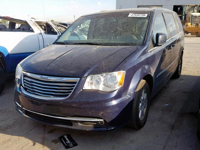 2C4RC1BG7CR344532 - 2012 CHRYSLER TOWN & COU BLUE photo 2