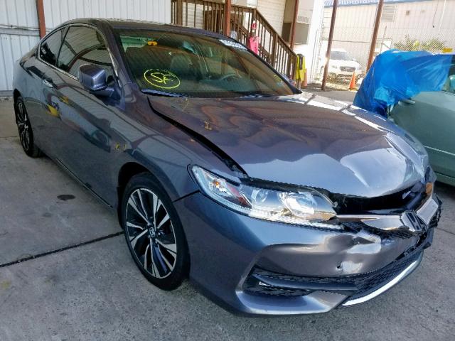 1HGCT1B81GA007977 - 2016 HONDA ACCORD EXL GRAY photo 1