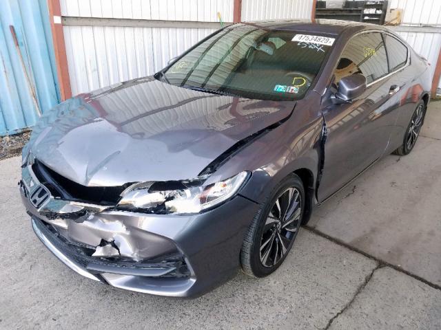 1HGCT1B81GA007977 - 2016 HONDA ACCORD EXL GRAY photo 2