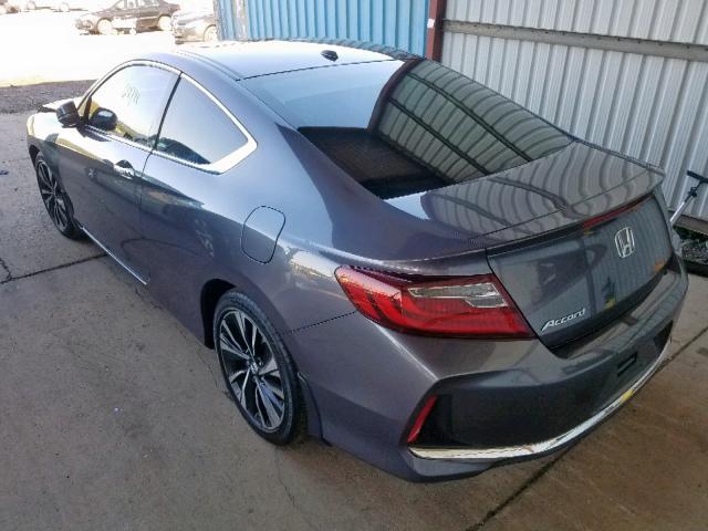 1HGCT1B81GA007977 - 2016 HONDA ACCORD EXL GRAY photo 3