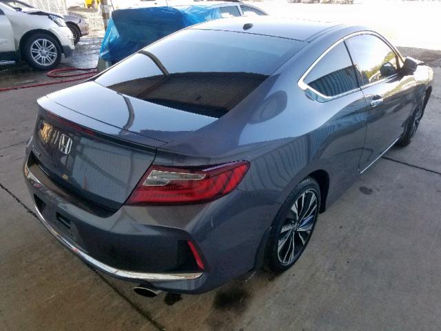 1HGCT1B81GA007977 - 2016 HONDA ACCORD EXL GRAY photo 4