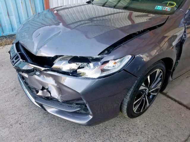 1HGCT1B81GA007977 - 2016 HONDA ACCORD EXL GRAY photo 9