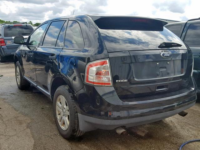 2FMDK36C18BA60826 - 2008 FORD EDGE SE BLACK photo 3