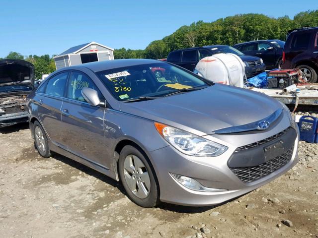 KMHEC4A45BA005435 - 2011 HYUNDAI SONATA HYB SILVER photo 1