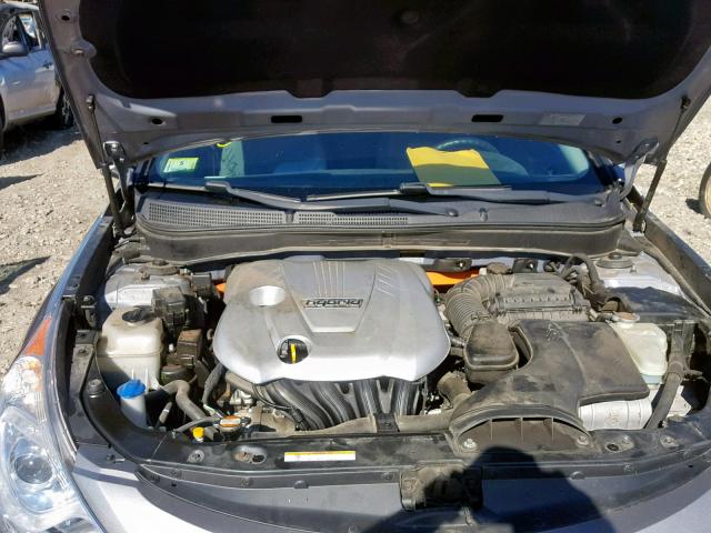 KMHEC4A45BA005435 - 2011 HYUNDAI SONATA HYB SILVER photo 7